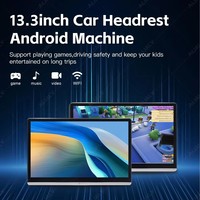 AIJIA Appui-tête de voiture Android 13.3 pouces avec Android 13 2 + 32 Go 4 + 64 Go voiture pour lecteur DVD