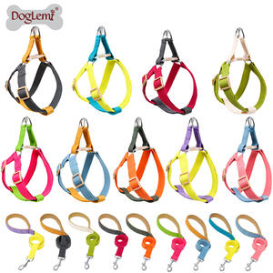 Üretim kaynağı yürüyüş sert köpek demeti moda Ombre renkler adım yelek, evcil hayvan koşumu tasma yok çekme - Product Image 5