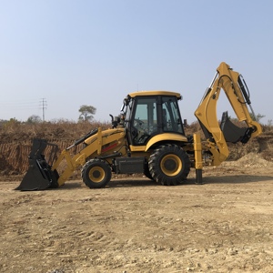 Kazıcı tekerlekli yükleyici Eougem GEM388 2500kg kazı ekipmanı traktör bekolu yükleyici ön yükleyici kazıcı ekskavatör