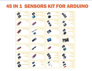 Kit pemula elektronik <span class=keywords><strong>Sensor</strong></span> elektronik Kit <span class=keywords><strong>Sensor</strong></span> 45 in 1 sains pendidikan pelajar 45 in 1 pabrik 45 - Product Image 2