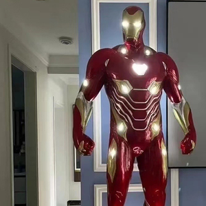 Decorazione centro commerciale della città decorazione esterna luce a grandezza naturale in fibra di vetro <span class=keywords><strong>marvel</strong></span> scultura in resina statua <span class=keywords><strong>marvel</strong></span> - Product Image 4