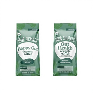 Bolsas de Café con Válvula, Bolsas de Café Verticales para Almacenamiento de Granos de Café - 16oz - Product Image 1