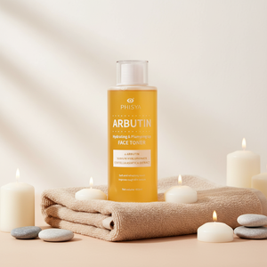 Tonico Viso Liquido Vegano Naturale all'Arbutina per Pelle Grassa con Centella Asiatica, Levigante, Illuminante e Idratante con Acido Ialuronico - Product Image 5