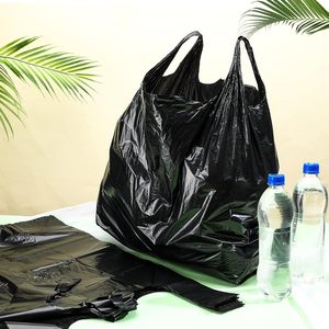 ถุงหูหิ้ว Huamaohengchun 400 ใบ วัสดุ LDPE ทนทาน สำหรับใส่ของชำ (25" x 15" สีดำ) - Product Image 4