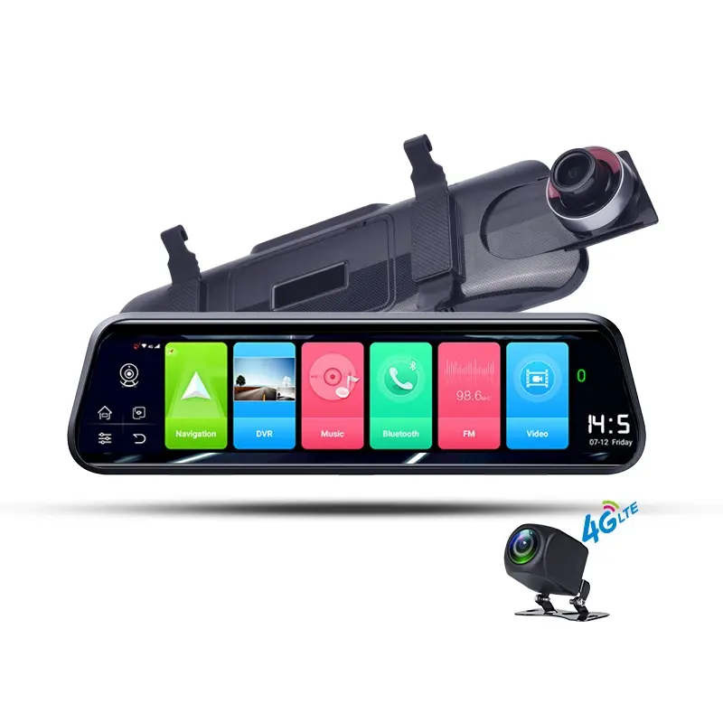 Z55 10" 4G Car DVR Android 8.1 Mirror Car Video Recorder with WIFI GPS Navigation Dual cams 1080P Phone ADAS Live Video