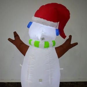 4ft giáng sinh inflatables Snowman ngoài trời sân trang trí Giáng sinh thổi lên tuyết người đàn ông với đèn LED & giáng sinh hat - Product Image 5