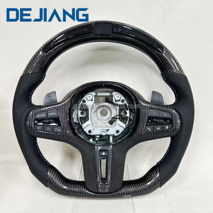 Volante in Fibra di Carbonio con LED e Riscaldamento per <span class=keywords><strong>BMW</strong></span> G20 <span class=keywords><strong>G21</strong></span> G28 G11 G12 G01 G05 G30 G22 G23 G26 F10 F30 Serie 3 Serie 5 - Product Image 1