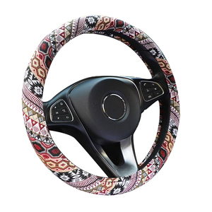 Couverture de <span class=keywords><strong>volant</strong></span> de voiture en tissu, x 15 pouces, couverture pour <span class=keywords><strong>volant</strong></span> de voiture, décoration OEM ODM, Service soudure - Product Image 5