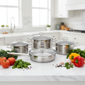 Juego de ollas y sartenes de acero inoxidable para cocina, cacerolas, ollas para cocinar - Product Image 2