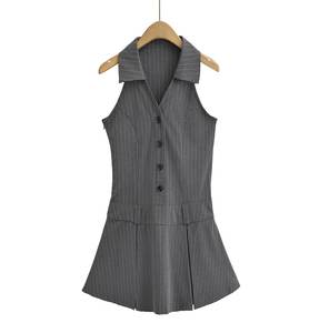 Vestito 2024 donna estate nuovo stile <span class=keywords><strong>accademia</strong></span> di moda abito Vintage Slim-Fit Casual Chic donna Mini abiti Mujer - Product Image 1