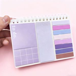 High Quality Multicolor Self-Adhesive Sticky Notes <b>Book</b> Multifunctional Loose-<b>Leaf</b> Index Tabs for Study Office - Product Image 4