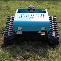 Tondeuse à gazon sur chenilles à prix d'usine, moteur 224cc, largeur de coupe 550mm, commande 680m, chenilles antidérapantes, pour usage agricole