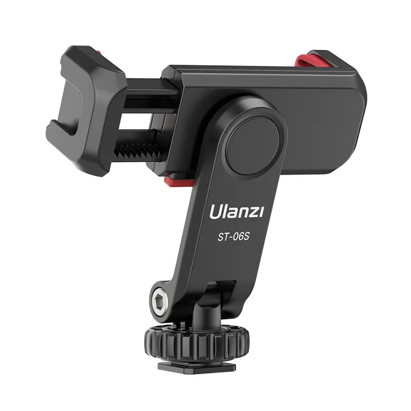 Ulanzi ST-06S Multi Functional Phone Holder with hot shoe adapter Expandable Phone Clip tripod mount