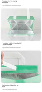 Bolsa Térmica Desechable Personalizada con Logotipo Impreso, Bolsa de Entrega de Alimentos Aislada, No Tejida, con Asa - Product Image 6