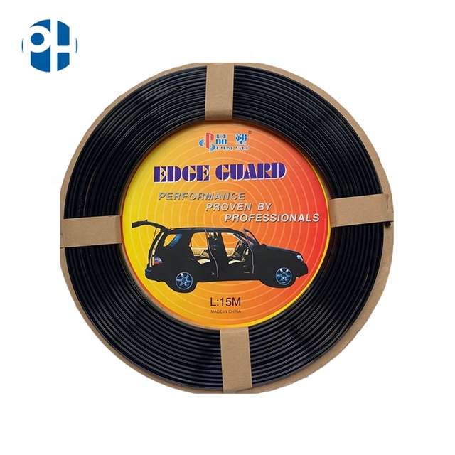 PH10mm*15m PVC Car Door Edge Bumper Guard Strip with High Glossy Finish Universal Fitment