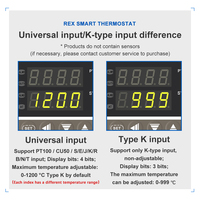 Harga Pabrik PID Intelligent Thermostat REX-C100 REX-C400 REX-C700 REX-C900 Pengontrol Suhu Layar Digital