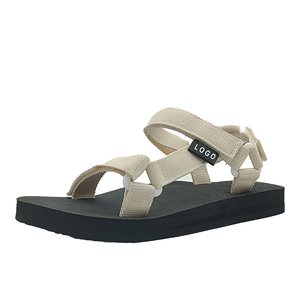 Sandales compensées à plateforme réglable pour filles avec sangles tissées et attaches à crochet de sécurité pour les tendances de la mode estivale - Product Image 3