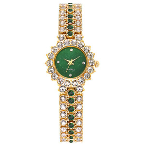 Orologio al quarzo alla moda per donna collana con foglie verdi Set cinturino magnetico bellissimo regalo per fidanzata - Product Image 4