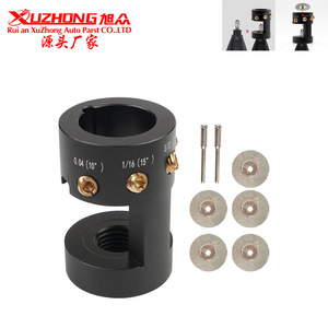 Cabezal de amoladora de electrodos de soldadura, herramienta de pulido de aleación de aluminio de 2,8 cm de diámetro para pulir alambre de tungsteno con 4 ranuras - Product Image 5