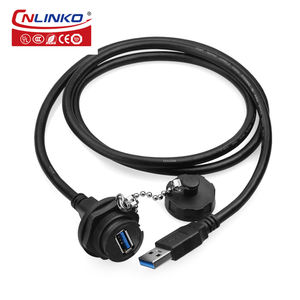 Cnlinko YU-USB3-JSX-01-100 <span class=keywords><strong>USB</strong></span> A オス・メス パネルマウントコネクタ 防水カバー付き - Product Image 2