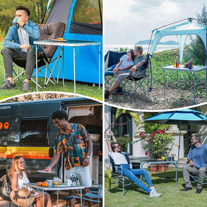 <span class=keywords><strong>Table</strong></span> à manger pliable de <span class=keywords><strong>camping</strong></span> en aluminium à hauteur réglable portable <span class=keywords><strong>pour</strong></span> événements en plein air mariage - Product Image 6