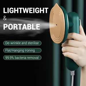 Fer à vapeur électrique portable pour la maison Vapeur à main pour vêtements Utilisation humide et sèche Repassage pour l'élimination rapide des rides - Product Image 2