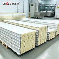 Panneaux sandwich en PU pour entrepôts frigorifiques, panneaux isolants pour murs et toits de chambres froides, congélateurs et bâtiments réfrigérés - Vente en gros
