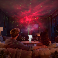 Lumière d'étoile d'astronaute portable: projecteur rechargeable par USB pour le camping, les dortoirs et les cadeaux de ventilateur d'astronaute
