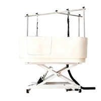 Baignoire Spa Multifonction Luxe pour Animaux de Compagnie en Acier Inoxydable, Fer et Plastique, Douche pour Chien, Utilisation Intérieure, ClearSight CGETL-002 110-240V