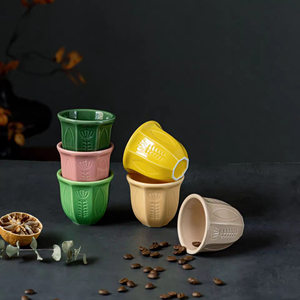 Set di Tazze da Espresso in Ceramica con Design <span class=keywords><strong>Tulipano</strong></span> in Stile Arabo Moderno per Feste e Tè, Vendita Calda - Product Image 3