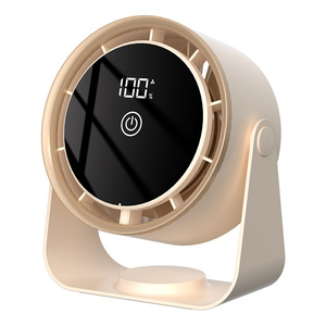 Ventilador de Escritorio sin Aspas de Alta Velocidad, 100 Velocidades, Iluminación, Viento Potente, Batería de Litio de Gran Capacidad para Exteriores y Escritorio - Product Image 1