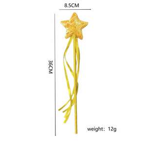 1 adet sevimli beş köşeli yıldız peri değnek çocuklar için pullu melek parti prenses hediye 3 renk-melek sopa çocuk kostüm için - Product Image 6