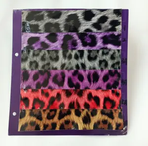 Hot sale leopard print mirror leather PU faux leather for bags