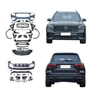 กันชนรถสำหรับ Benz <span class=keywords><strong>glb</strong></span> X247อัพเกรด GLB35กันชนหน้าพร้อมตะแกรง GLB45แผ่นกระจายแสง AMG พร้อมท่อไอเสีย - Product Image 1