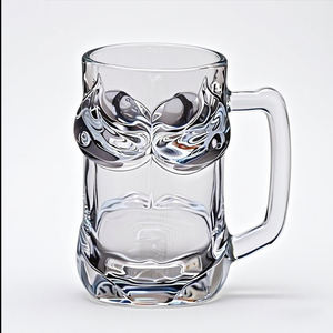 クリエイティブ300ml高ホウケイ酸ビールガラス人気裸女子カップ - Product Image 1