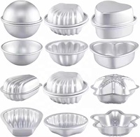 Moules à bombes de bain en aluminium de 16 formes, non toxiques, écologiques, réutilisables pour la fabrication artisanale de bombes de bain et de savons