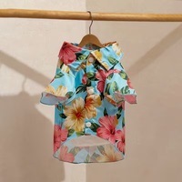 Chemise pour chien tropicale personnalisée OEM ODM, vente en gros, vêtements pour animaux de compagnie imprimés style hawaïen, sublimation, tenue d'été pour chiot, marque privée