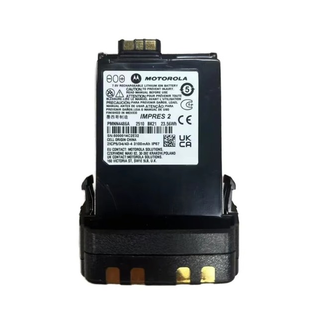 Motorola Pmnn4486A Li-ion Battery CE Certified Pack DC7.4V/23.56wh 3400mAh for APX6000EX and APX7000EX Walkie Talkie in Stock