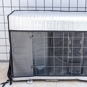 Cubierta de <span class=keywords><strong>aire</strong></span> <span class=keywords><strong>acondicionado</strong></span> cuadrada completa impermeable desmontable para unidad <span class=keywords><strong>exterior</strong></span> para escuelas piezas de sistemas HVAC película de <span class=keywords><strong>aluminio</strong></span> protector solar - Product Image 4