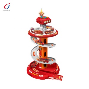 Juguete de Carreras de Autos de Aleación con Pista Giratoria en Espiral para Combatir Incendios Eléctricos, Estacionamiento Deslizante para Garaje - Product Image 2