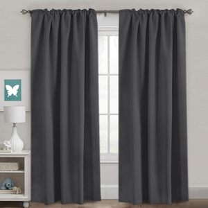 Rideaux occultants modernes de luxe 100% polyester, doux et isolants thermiquement pour chambre à coucher, salon, balcon - Rideaux personnalisables - Product Image 3