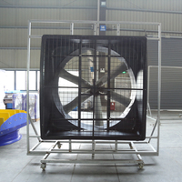 Ventilateur d'extraction pour hangar à vaches, haute performance, puissant, avec 6 pales en alliage et moteur BLDC IP55 pour étables