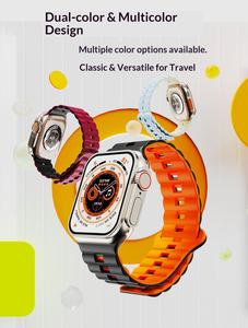 สายนาฬิกาซิลิโคนขายส่งสำหรับ Apple Watch Ultra 49 มม. SE 44 มม. 42 มม. 38 มม. สายรัดข้อมือแบบสปอร์ตสองสีพร้อมหัวเข็มขัดแม่เหล็ก - Product Image 3