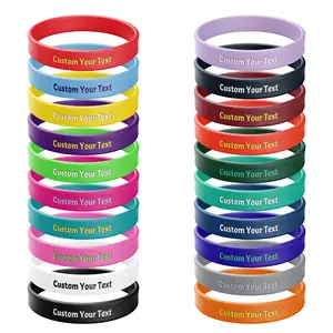 Di alta qualità di beneficenza in Silicone braccialetto braccialetto in Silicone bracciale fornitori Logo personalizzato in Silicone braccialetto