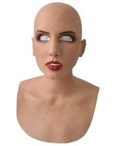 Máscara de Cabeza Completa Personalizada, Cubierta de Silicona Realista <span class=keywords><strong>para</strong></span> <span class=keywords><strong>Halloween</strong></span>, Máscara Facial de Látex <span class=keywords><strong>para</strong></span> Fiesta - Product Image 5