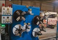 Machine d'enroulement à quatre postes avec moteur, équipement de bobinage de bande de caoutchouc à tension constante 380V 3kW