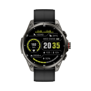 Montre connectée étanche 3ATM FT66 avec GPS, boîtier en alliage, batterie 670mAh, boussole d'altitude, affichage météo, appels téléphoniques, nouvelle montre intelligente - Product Image 6