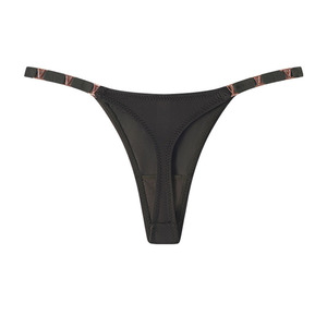 <span class=keywords><strong>Perizoma</strong></span> sexy a vita bassa in seta ghiaccio per donna, slip bikini a T con fibbia a V in metallo, lingerie sportiva traspirante - Product Image 3