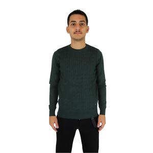 Uomo Maglione UTA4622 Verdone <b>Cable</b> <b>Knit</b> <b>Sweater</b> Men's Winter Wear - Product Image 1
