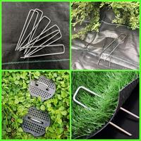 Clous de fixation en U pour tissu de paillage anti-mauvaises herbes